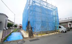 4月9日　東村山市美住町１丁目１期　大工工事が終わりました！