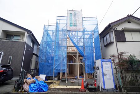 東村山市青葉町2丁目　新築戸建　進捗状況のご案内です。